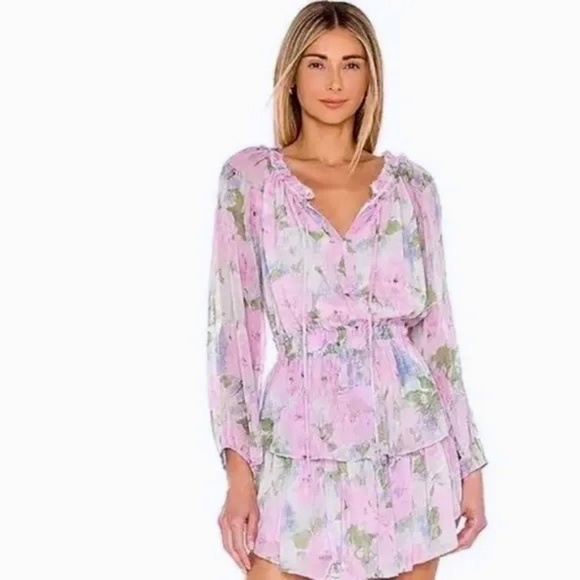 LoveShackFancy popover dress in blueberry frosting Size M - Picture 1 of 6